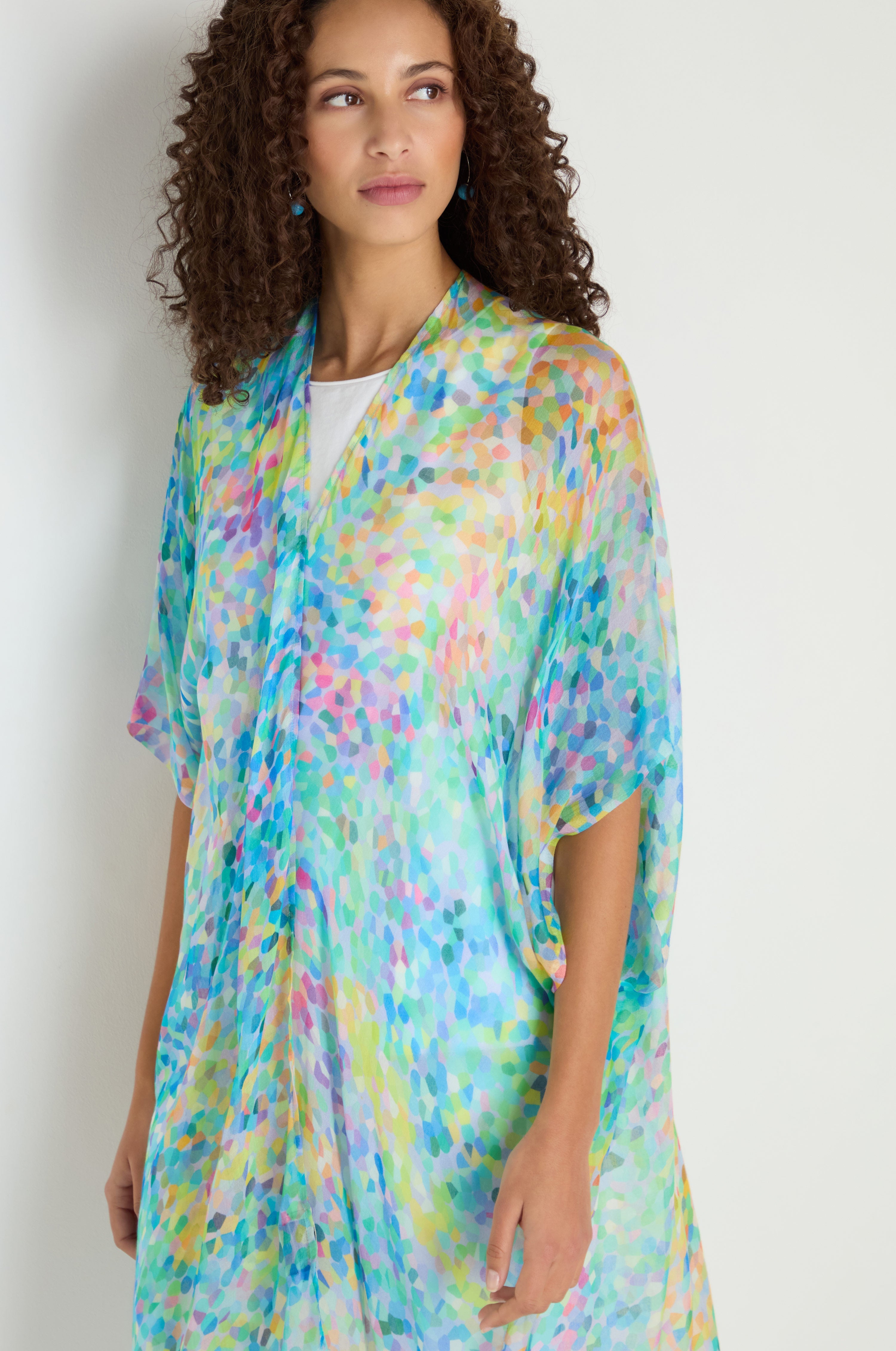 Summer Confetti Burst Kimono