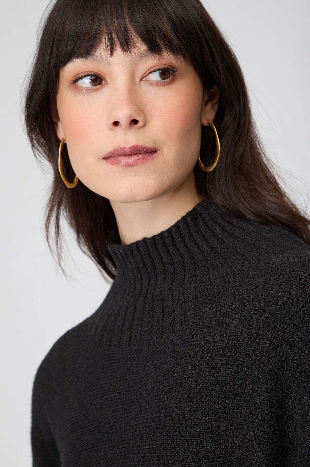 Boxy High Neck Knit