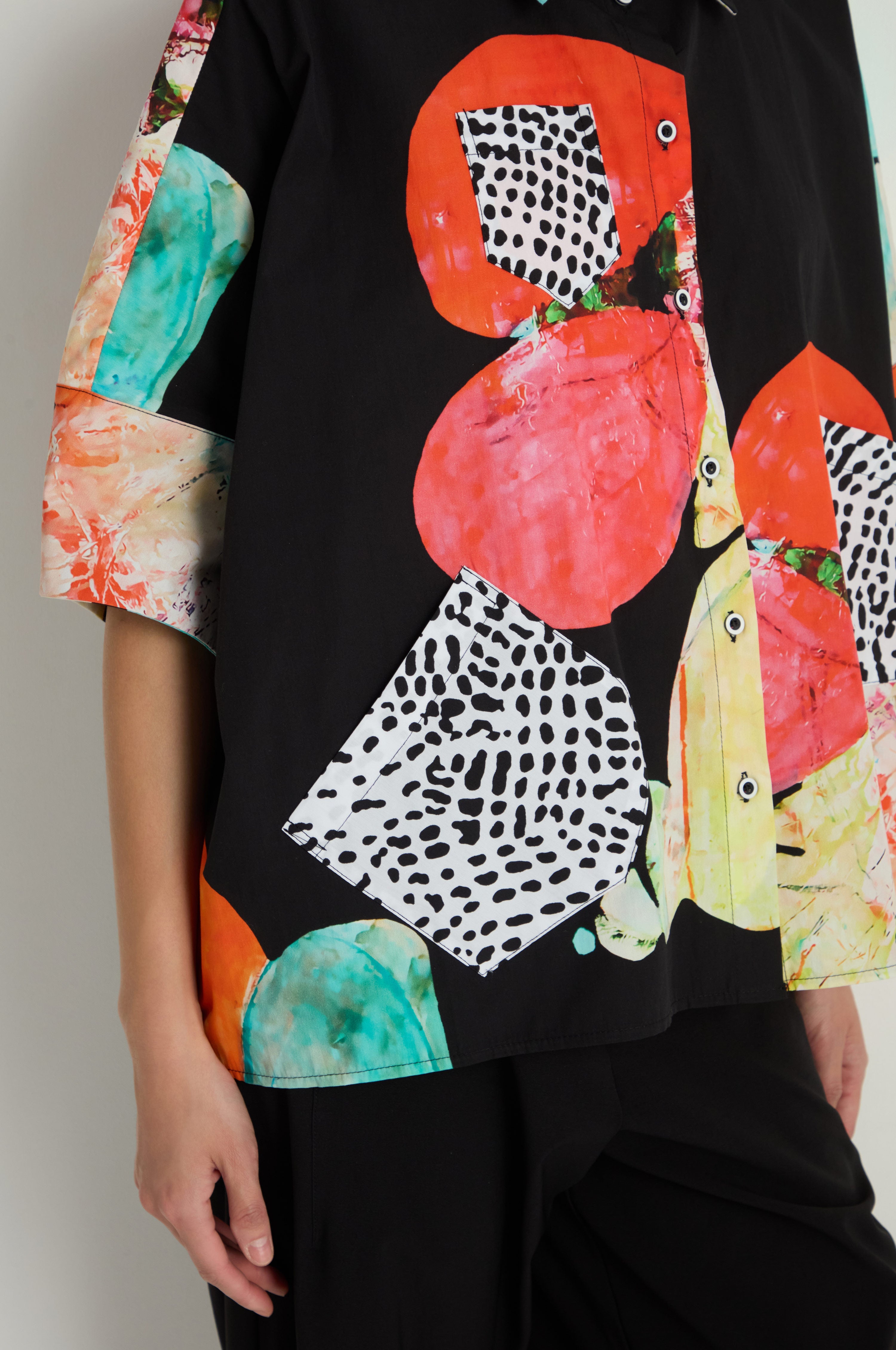 Bright Floral Boxy Shirt