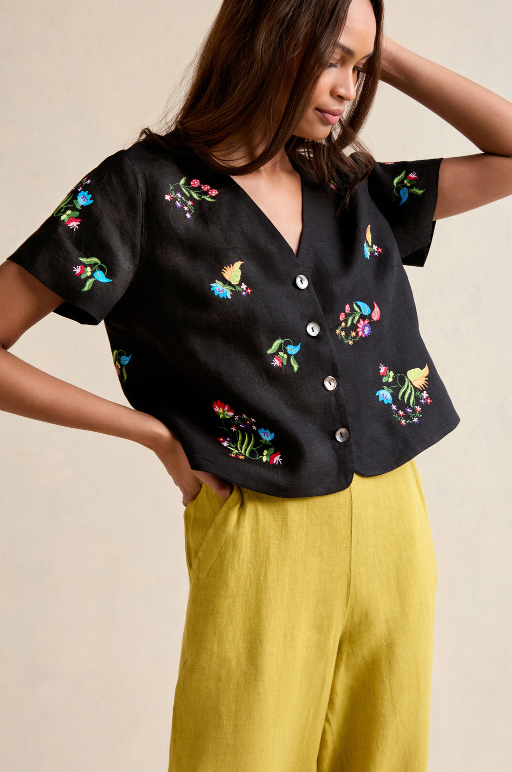 Vintage Floral Embroidered Jacket