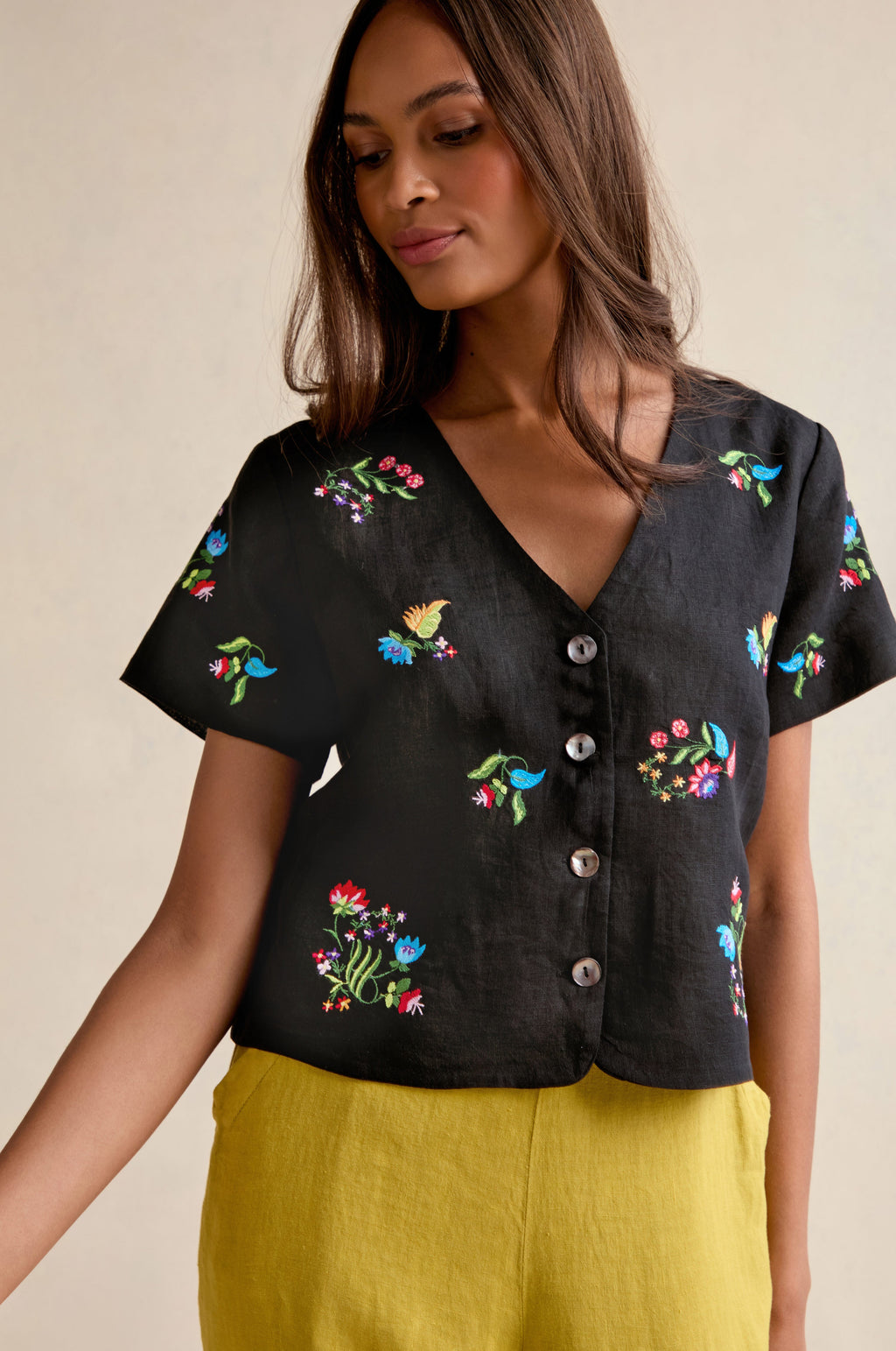 Vintage Floral Embroidered Jacket