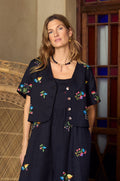 Vintage Floral Embroidered Jacket