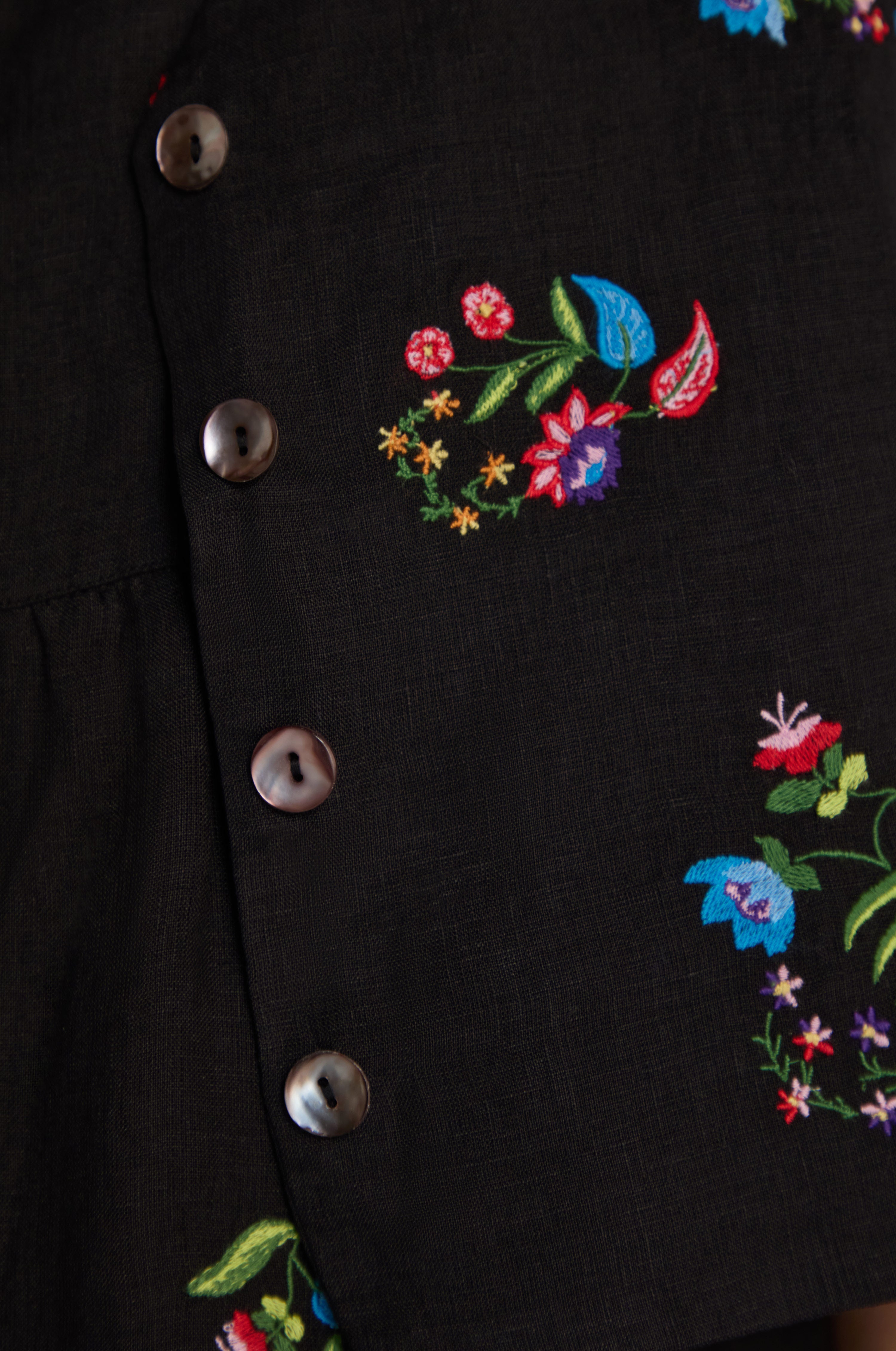 Vintage Floral Embroidered Jacket