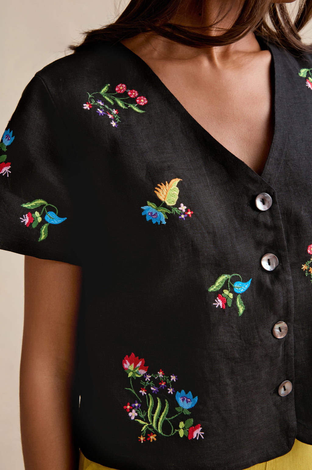 Vintage Floral Embroidered Jacket