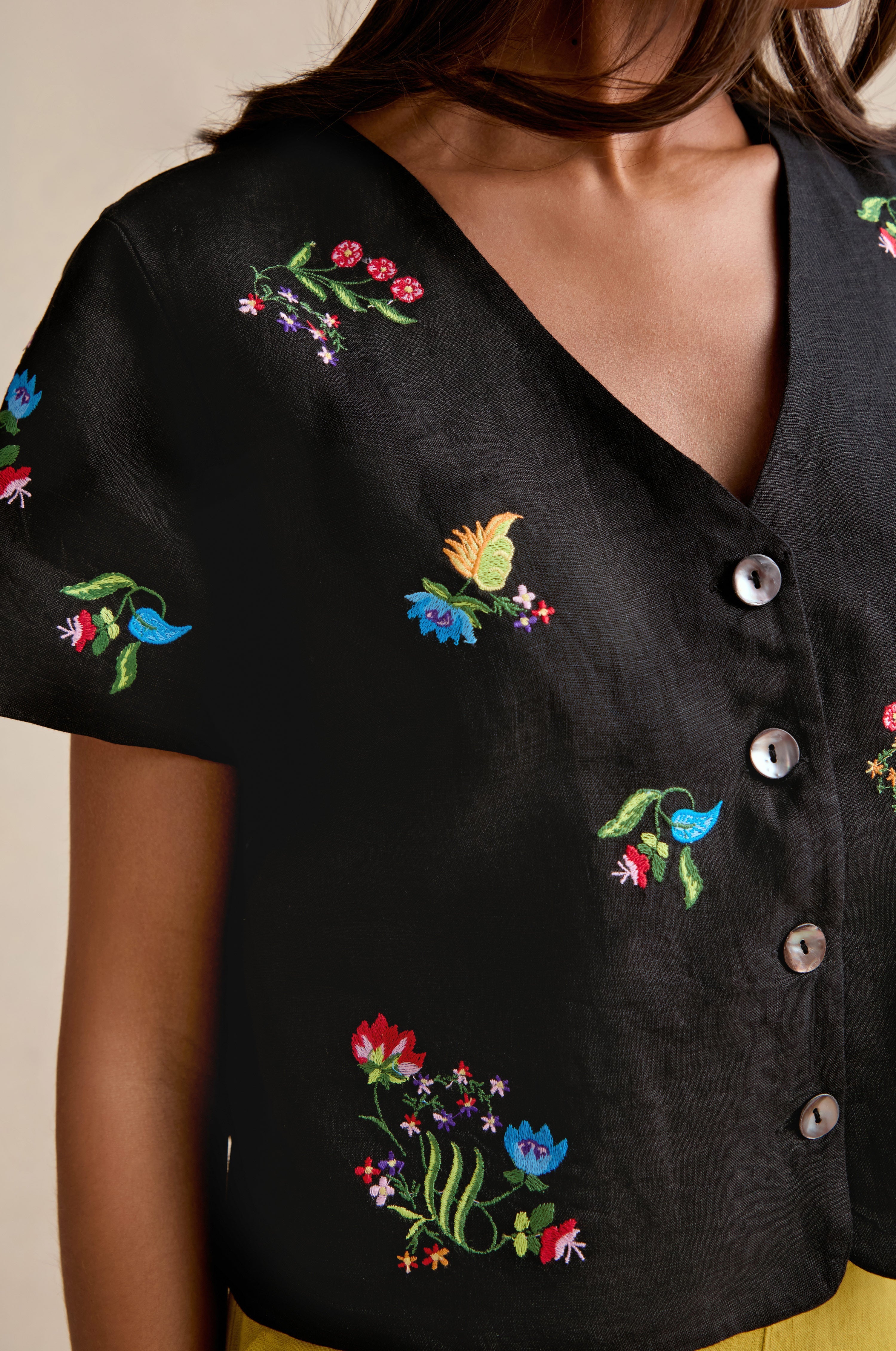 Vintage Floral Embroidered Jacket