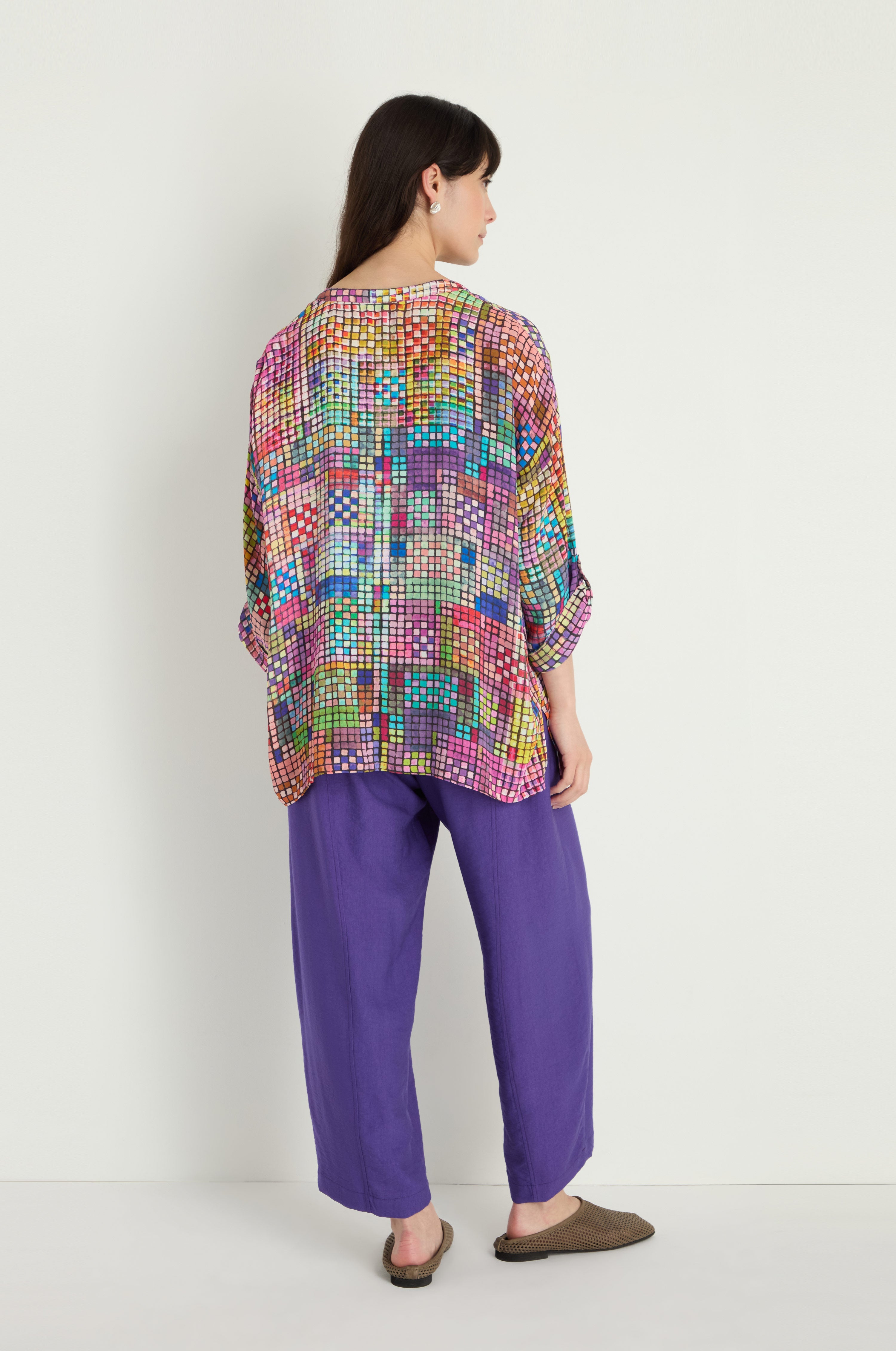 Coloured Glass Tiles Boxy Shirt