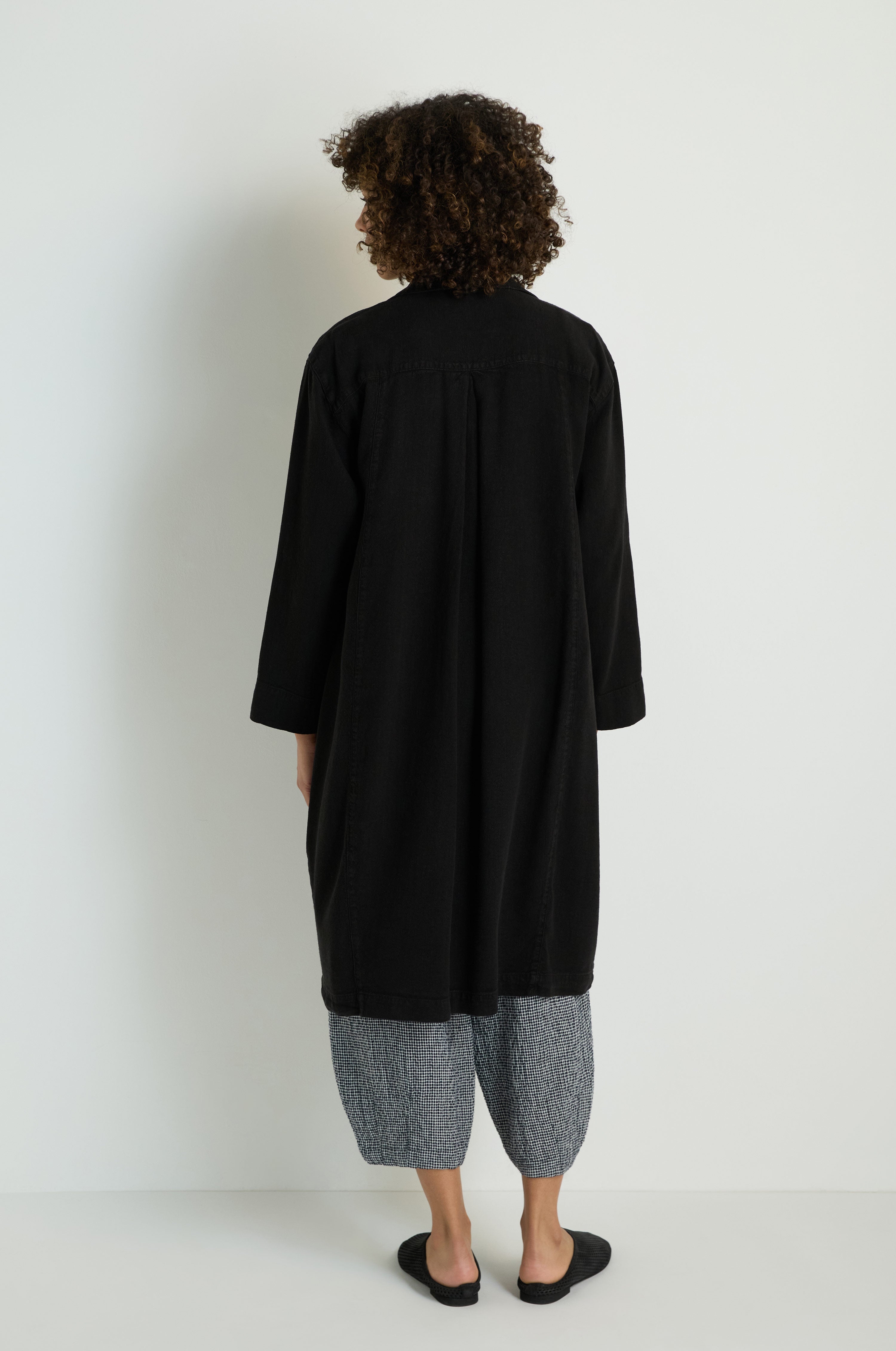 Twisted Linen Relaxed Coat