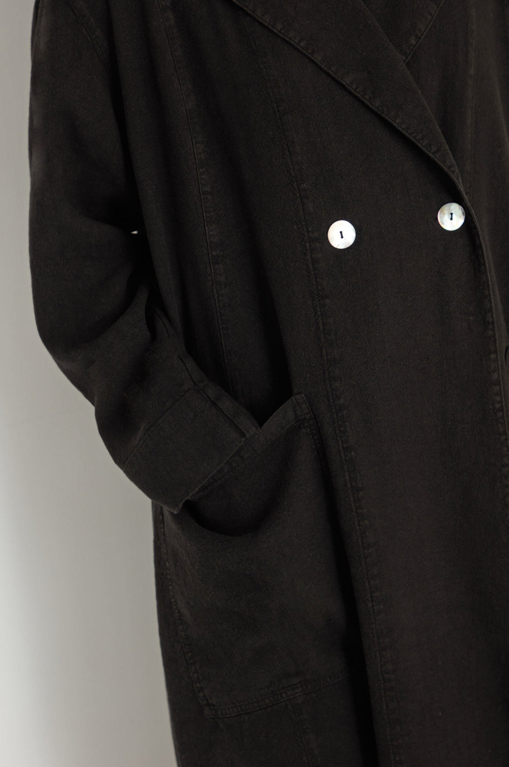 Twisted Linen Relaxed Coat
