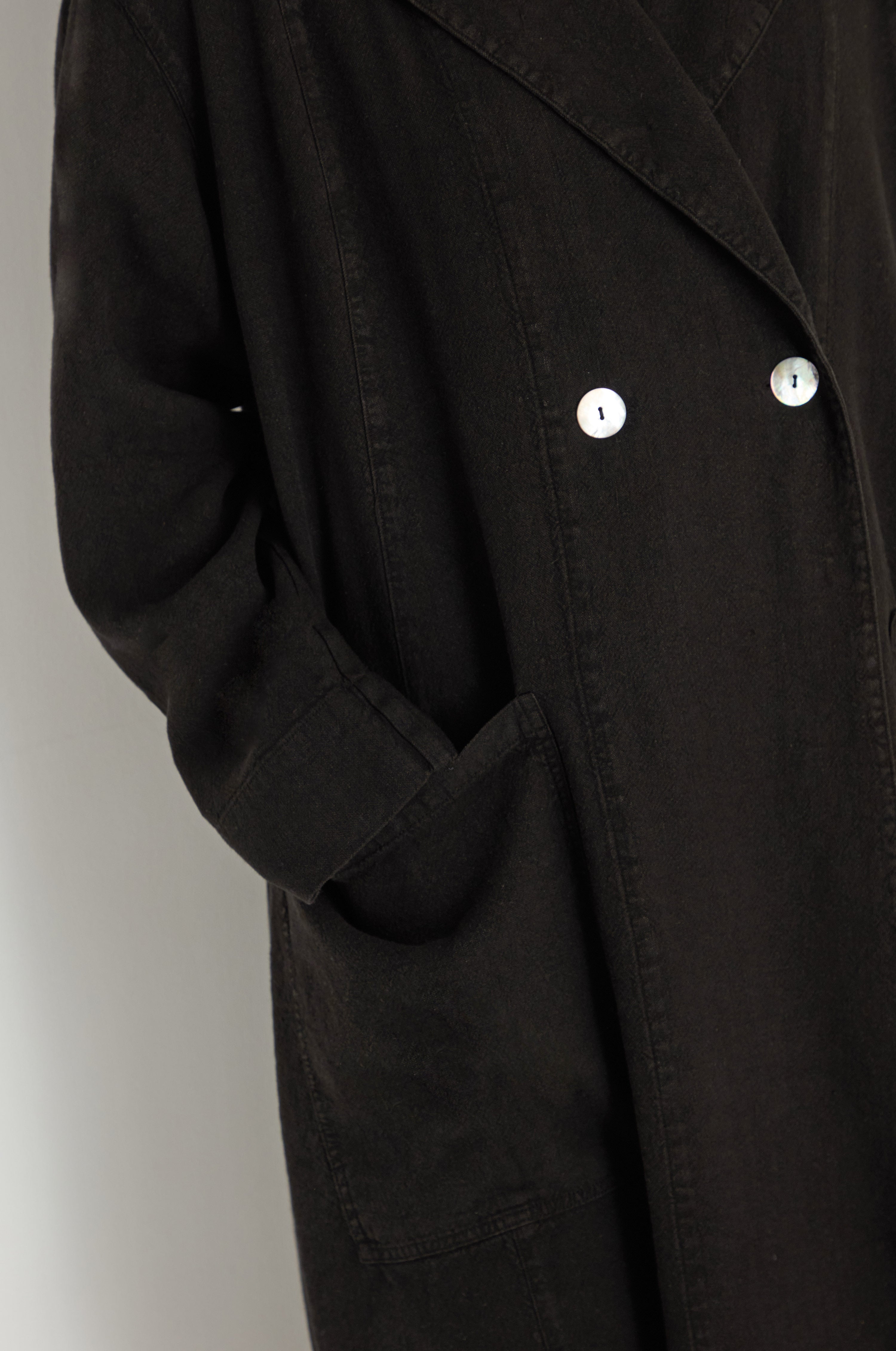 Twisted Linen Relaxed Coat