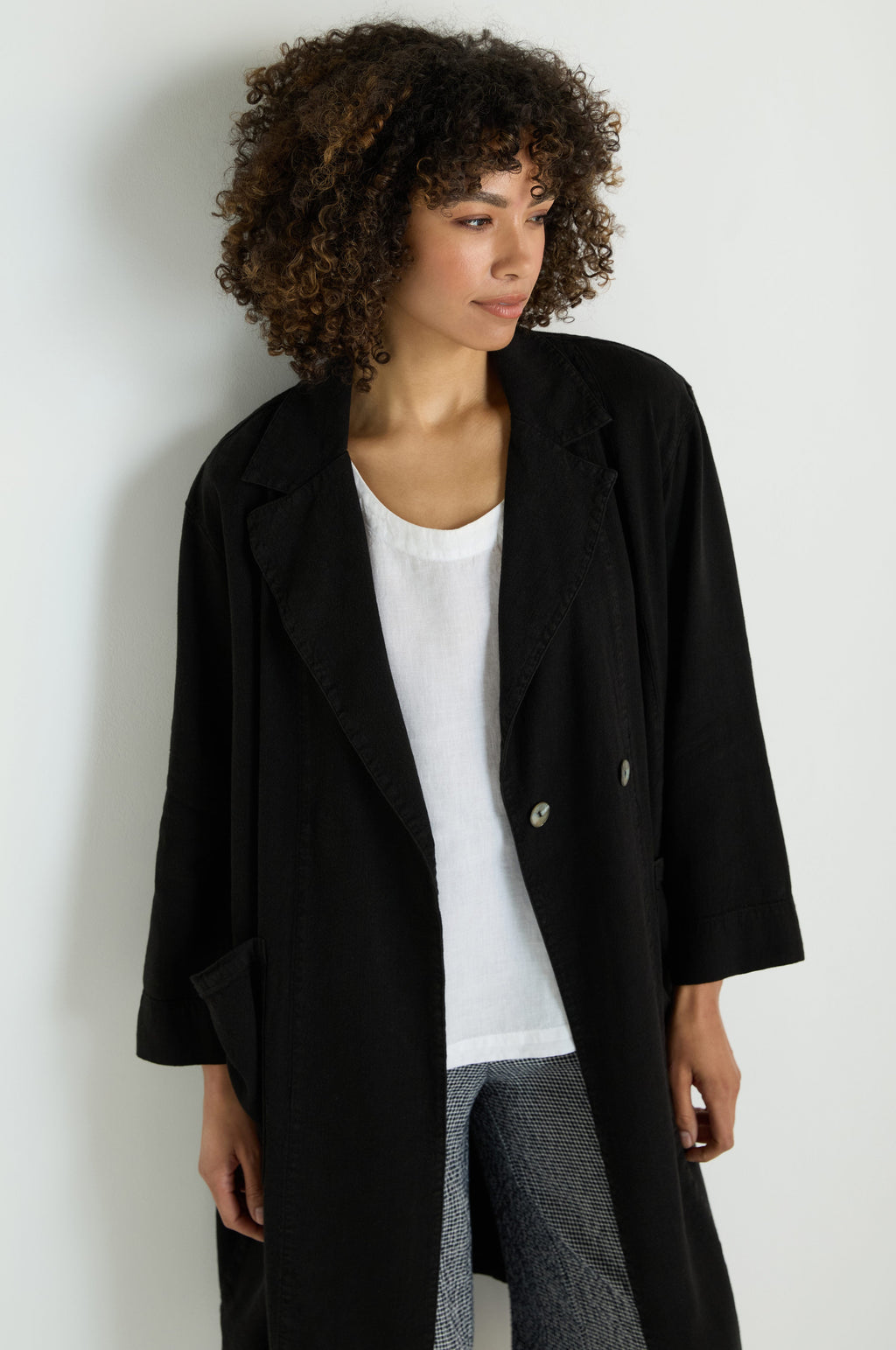 Twisted Linen Relaxed Coat