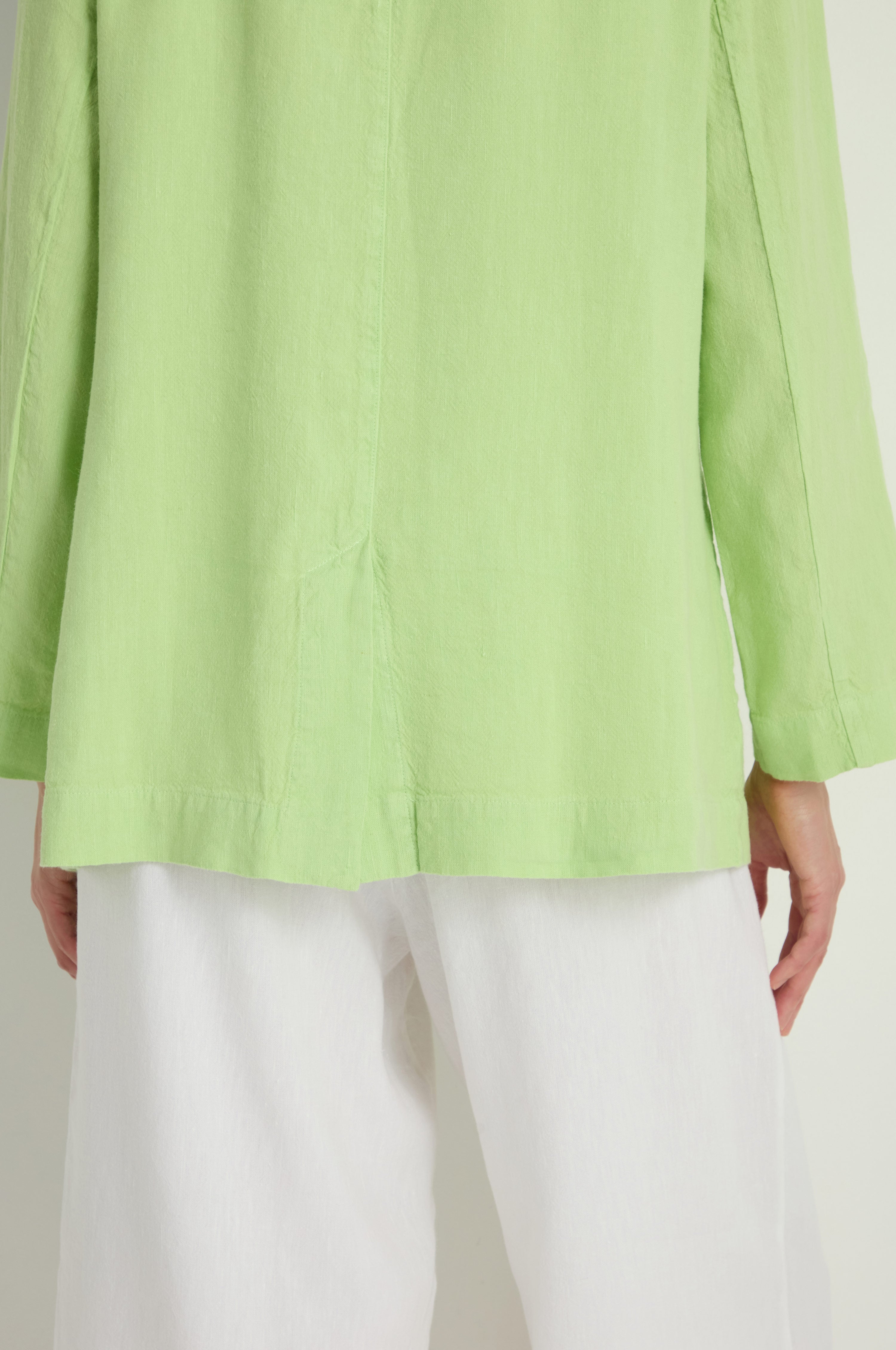 Twisted Linen Relaxed Blazer