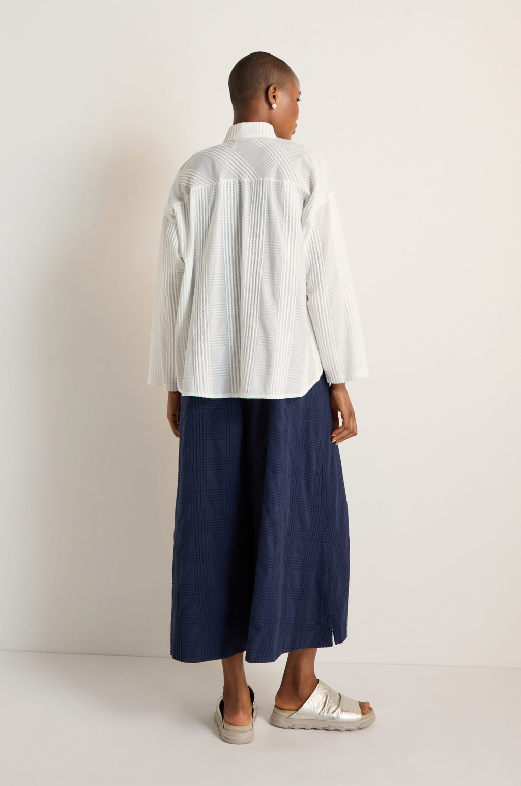 Self Check White Boxy Shirt