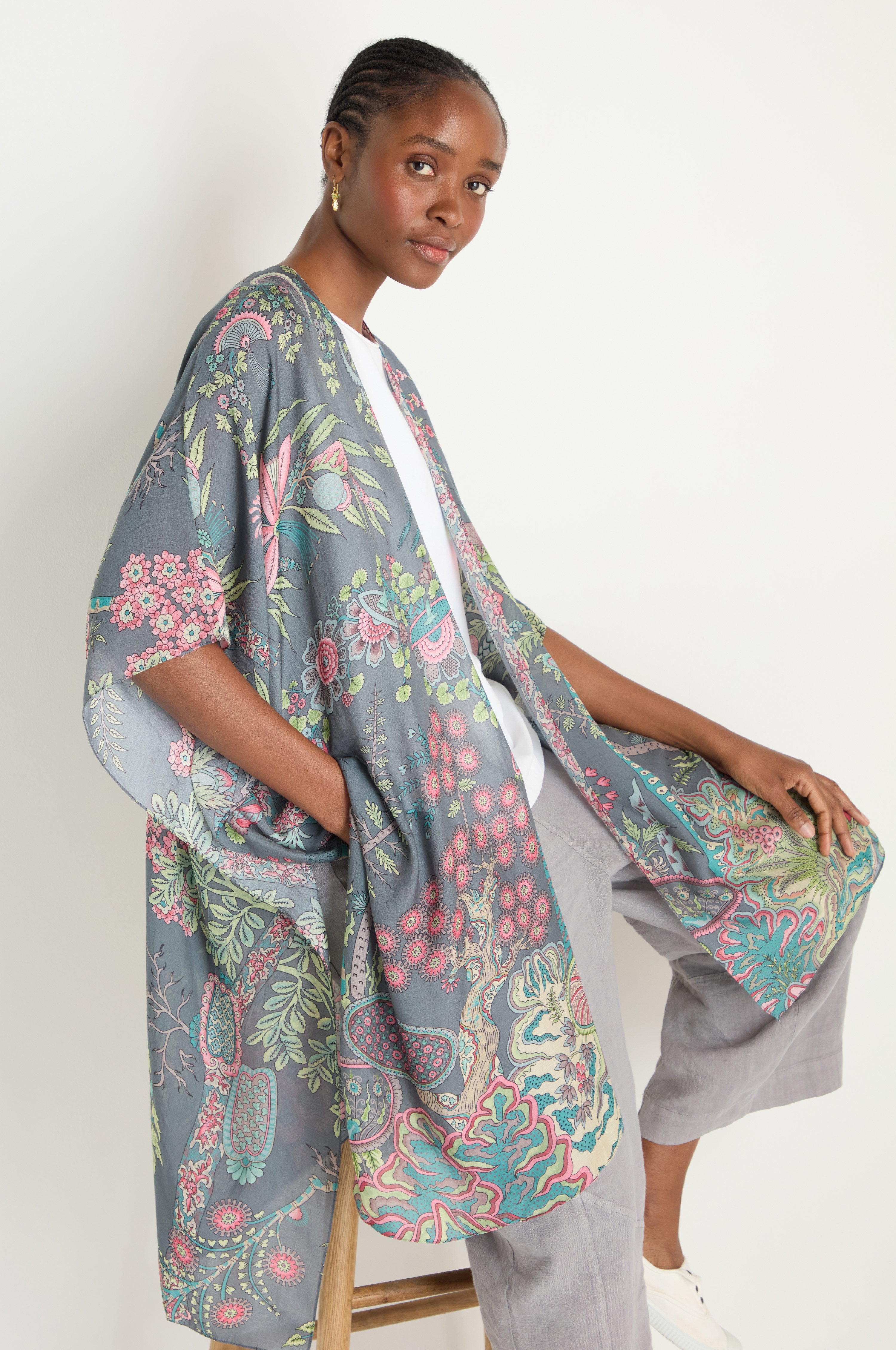 Boho Garden Print Throwover