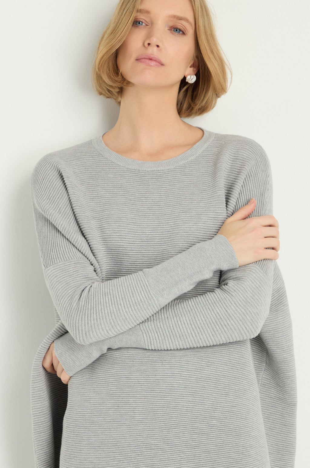 Round Neck Ribbed Jumper