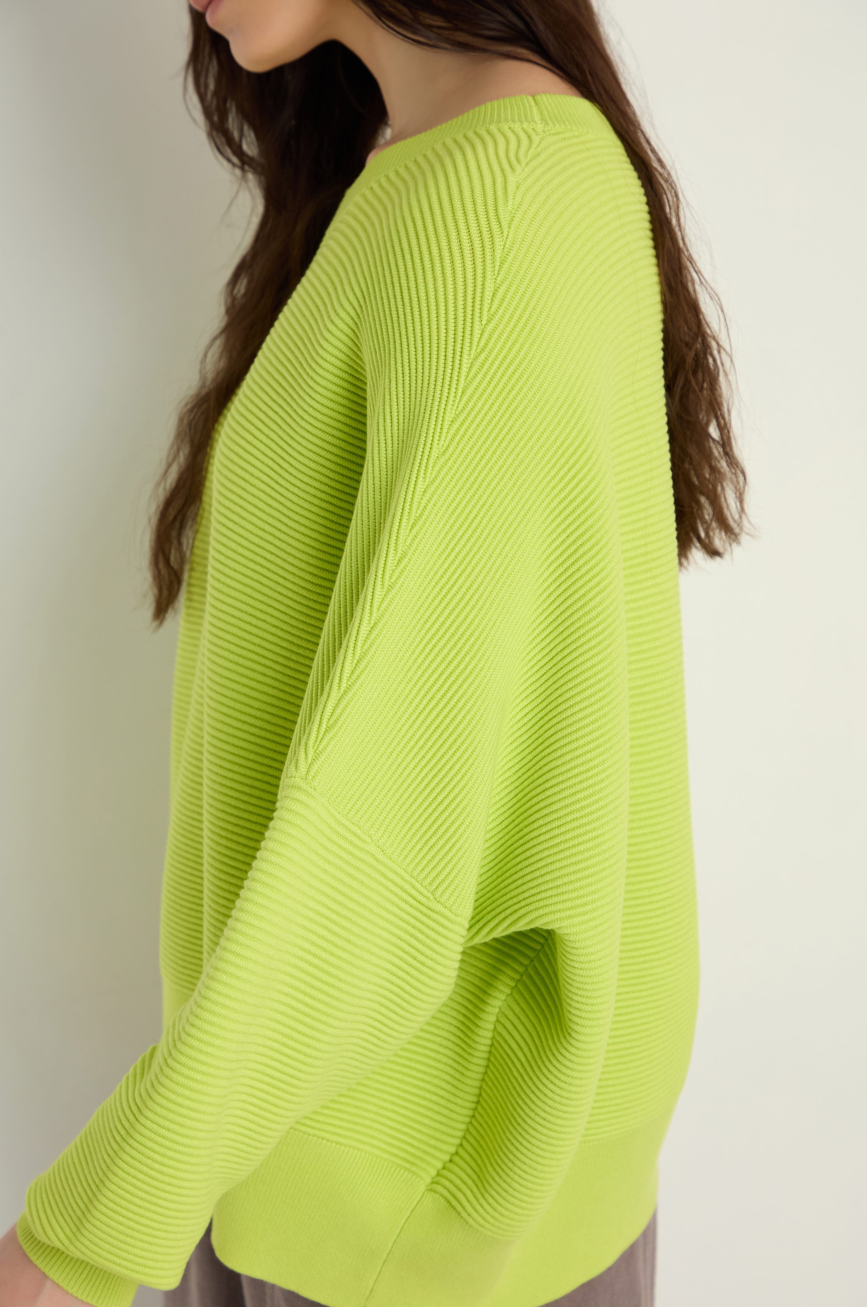 Boxy Ribbed Jumper