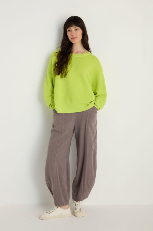 Boxy Ribbed Jumper