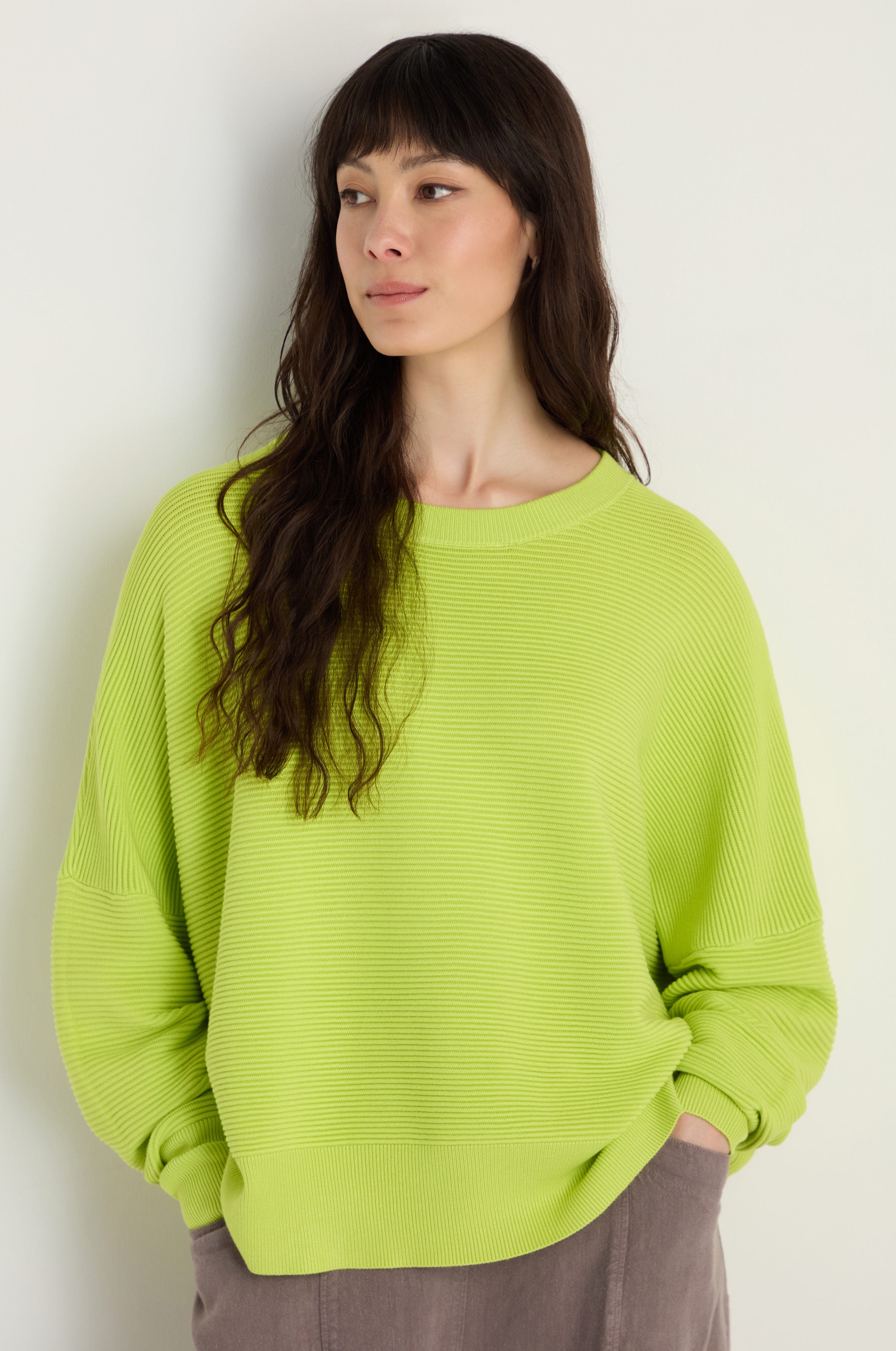 Boxy Ribbed Jumper