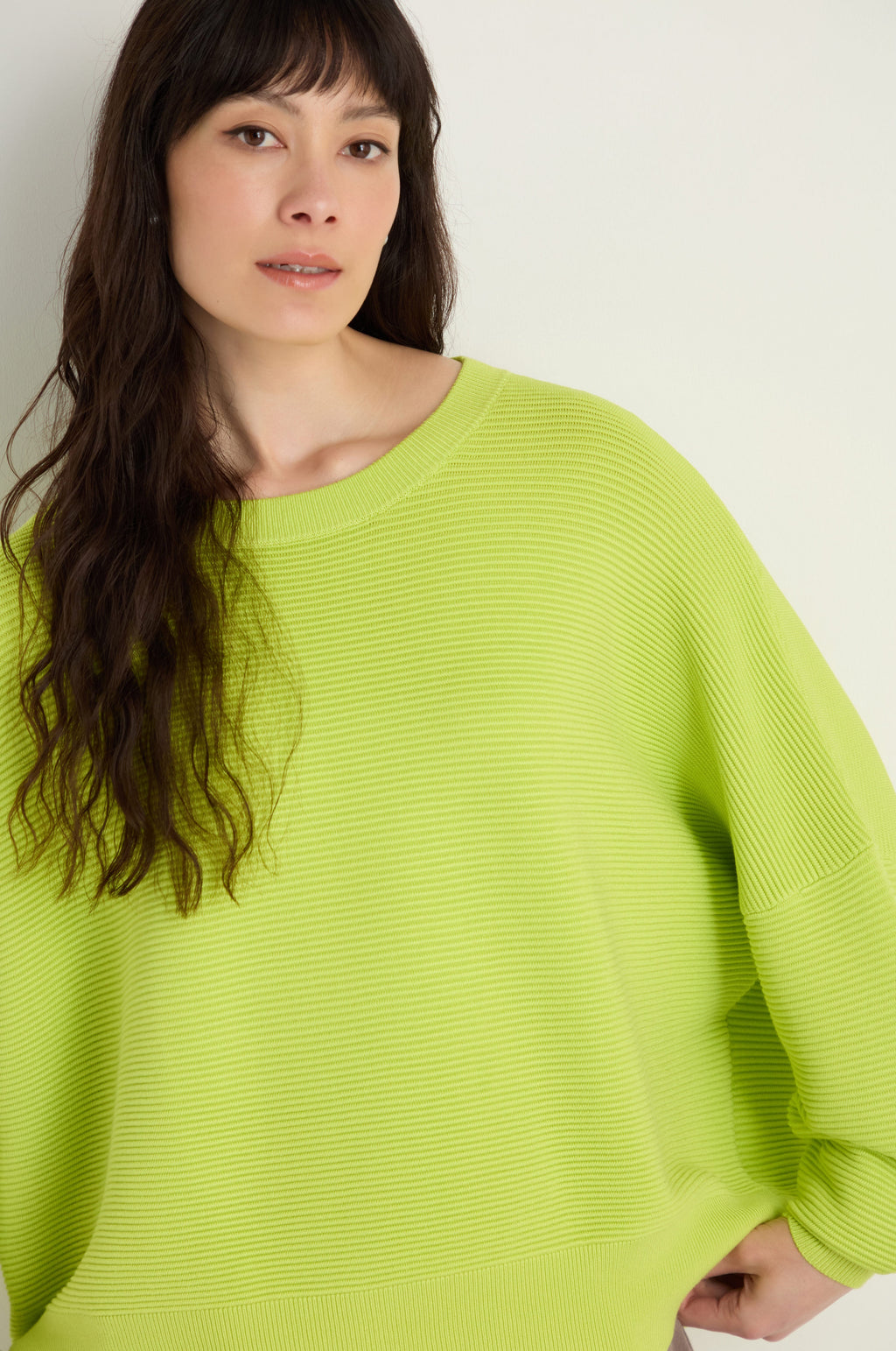 Boxy Ribbed Jumper