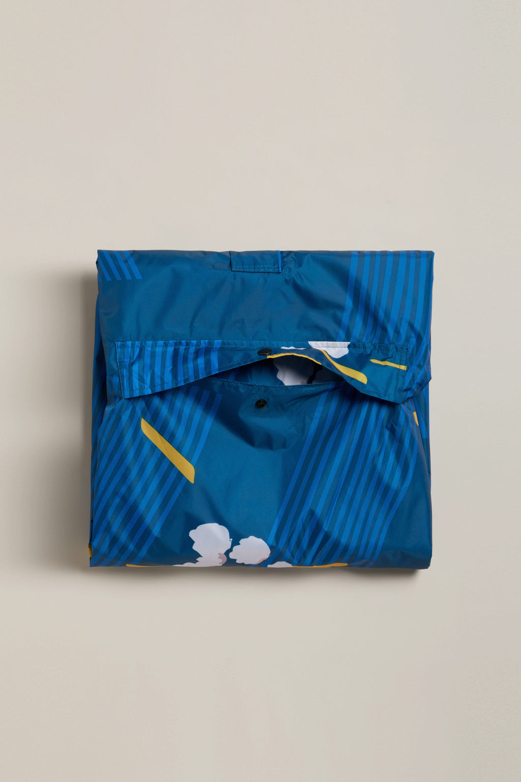 Japanese Blue Blossom Poncho