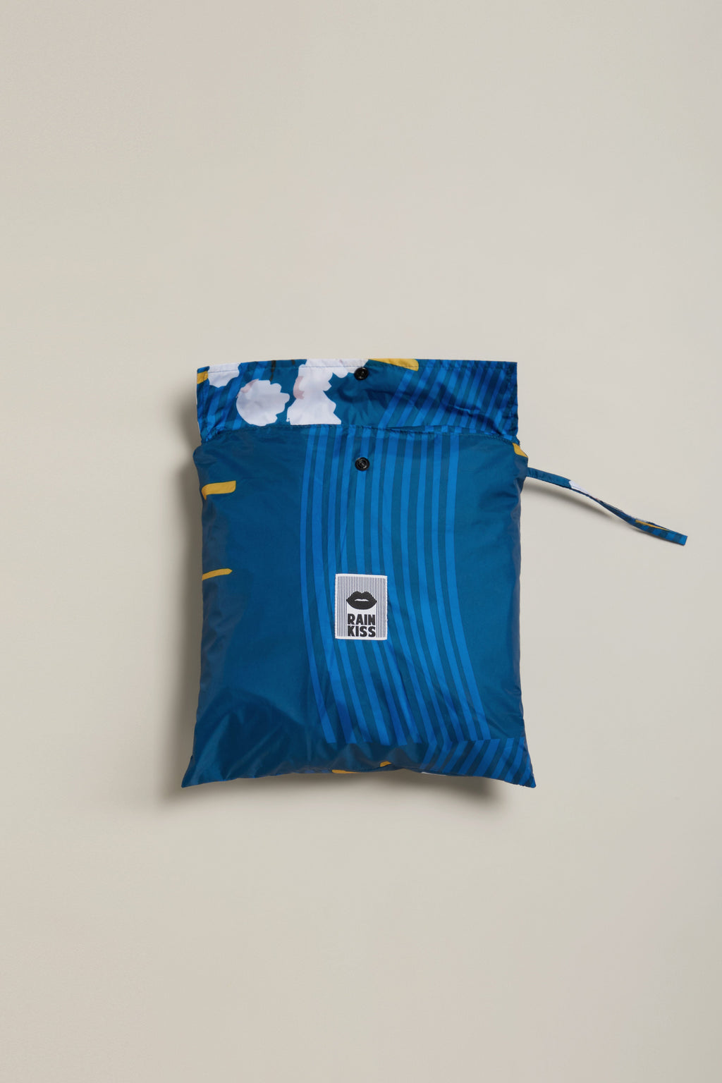 Japanese Blue Blossom Poncho