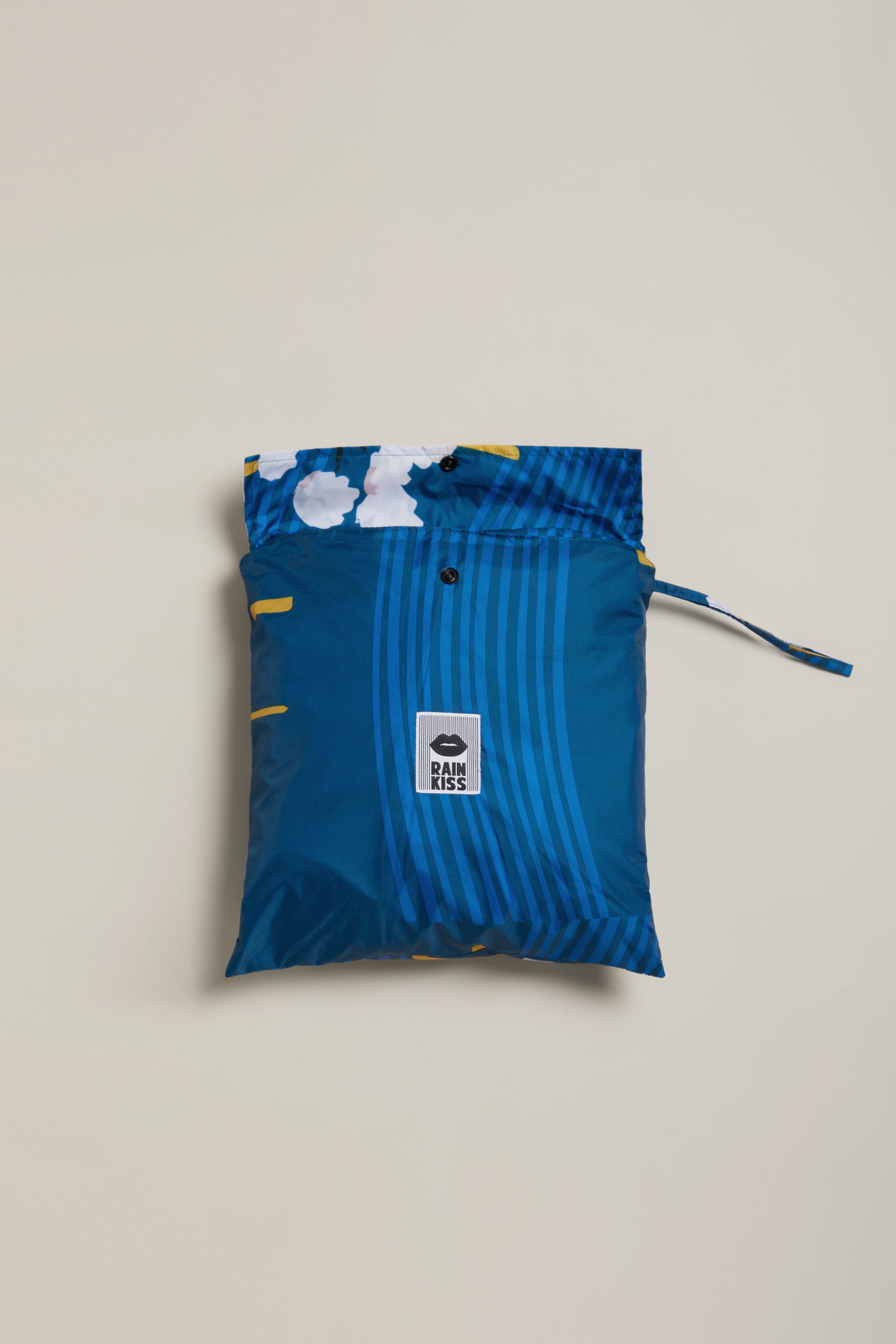 Japanese Blue Blossom Poncho