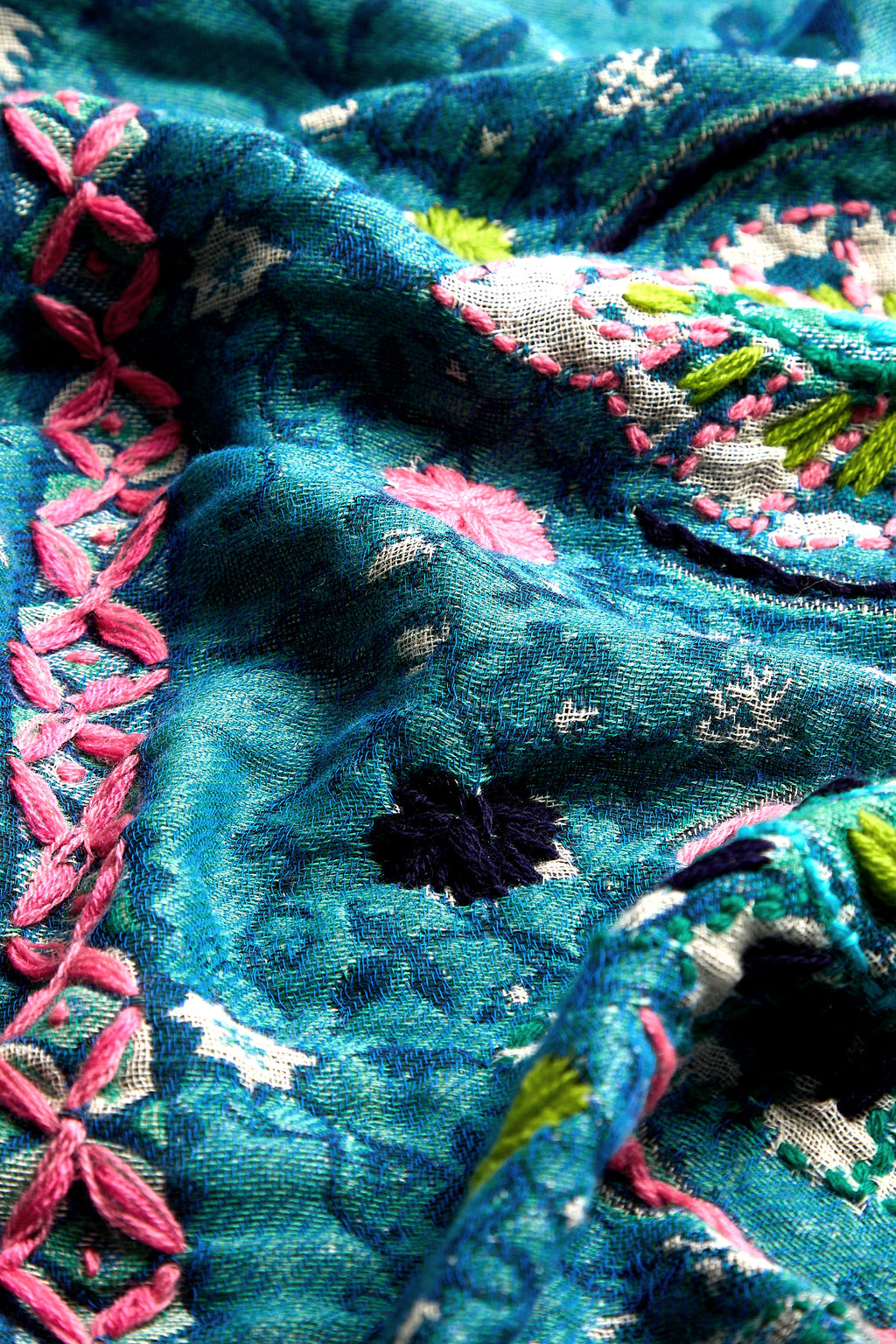 Cerulean Pink  Hand Embroidered Jacket